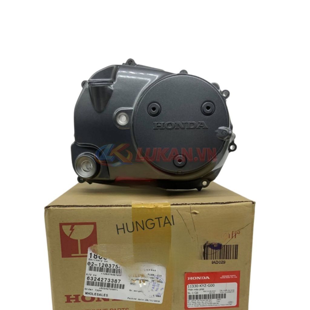 Nắp máy phải, lốc nồi côn, ly hợp FUTURE MẬP, LED 125... Xám zin Honda 11330-KYZ-G00 - Ảnh 3