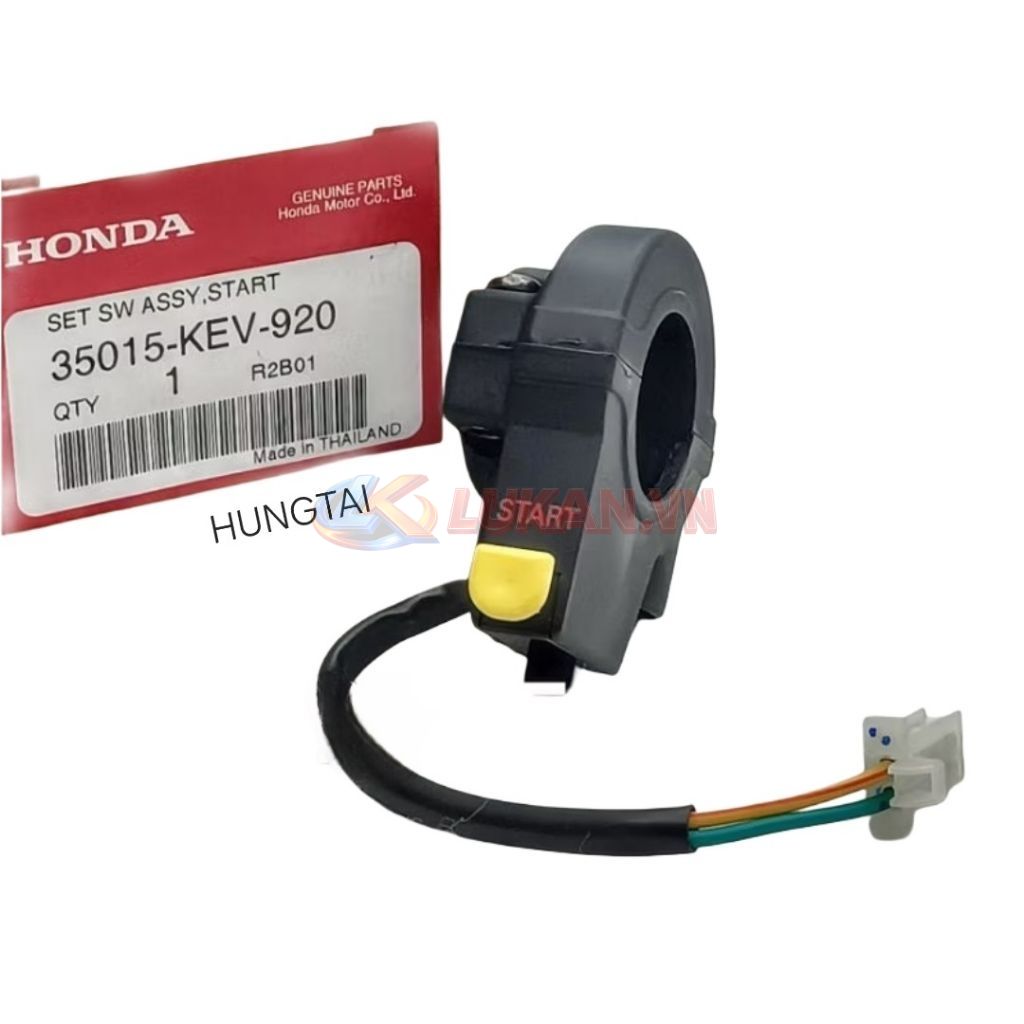 Cùm công tắc đề khởi động, ống ga WAVE Thái zin 35015-KEV-920 - Ảnh 3