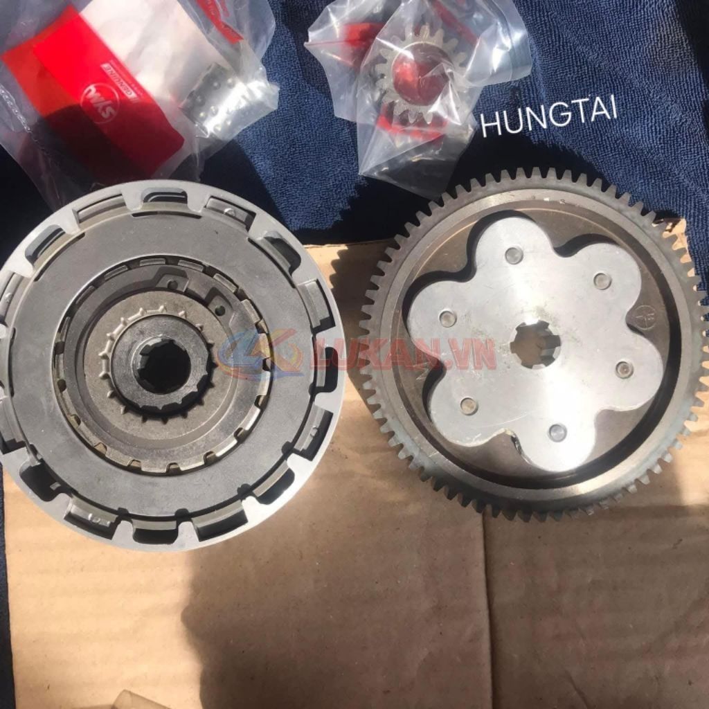 Bộ nhông nồi côn, ly hợp xe CUB 78, 81, 82... zin chính hãng SYM - Ảnh 2