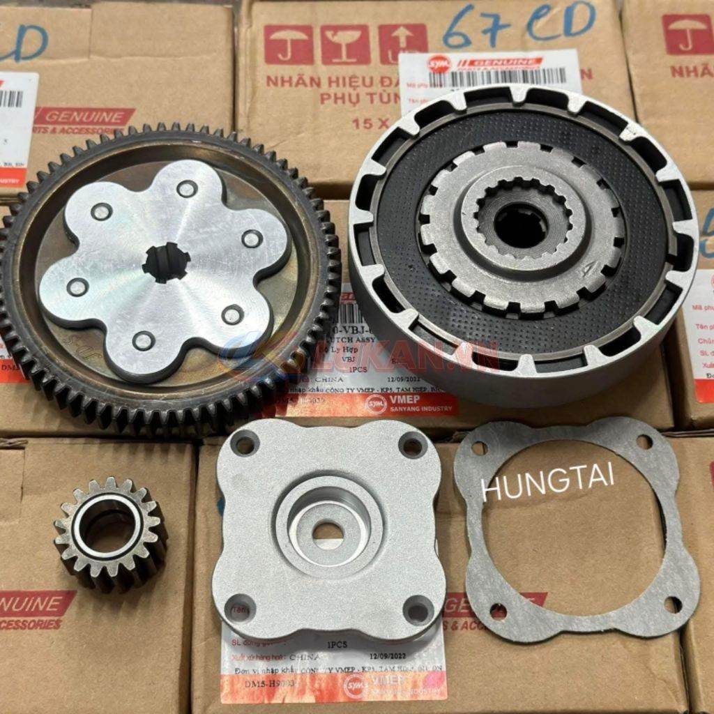 Bộ nhông nồi côn tay, ly hợp xe 67, CD, CL... zin chính hãng SYM - Ảnh 2