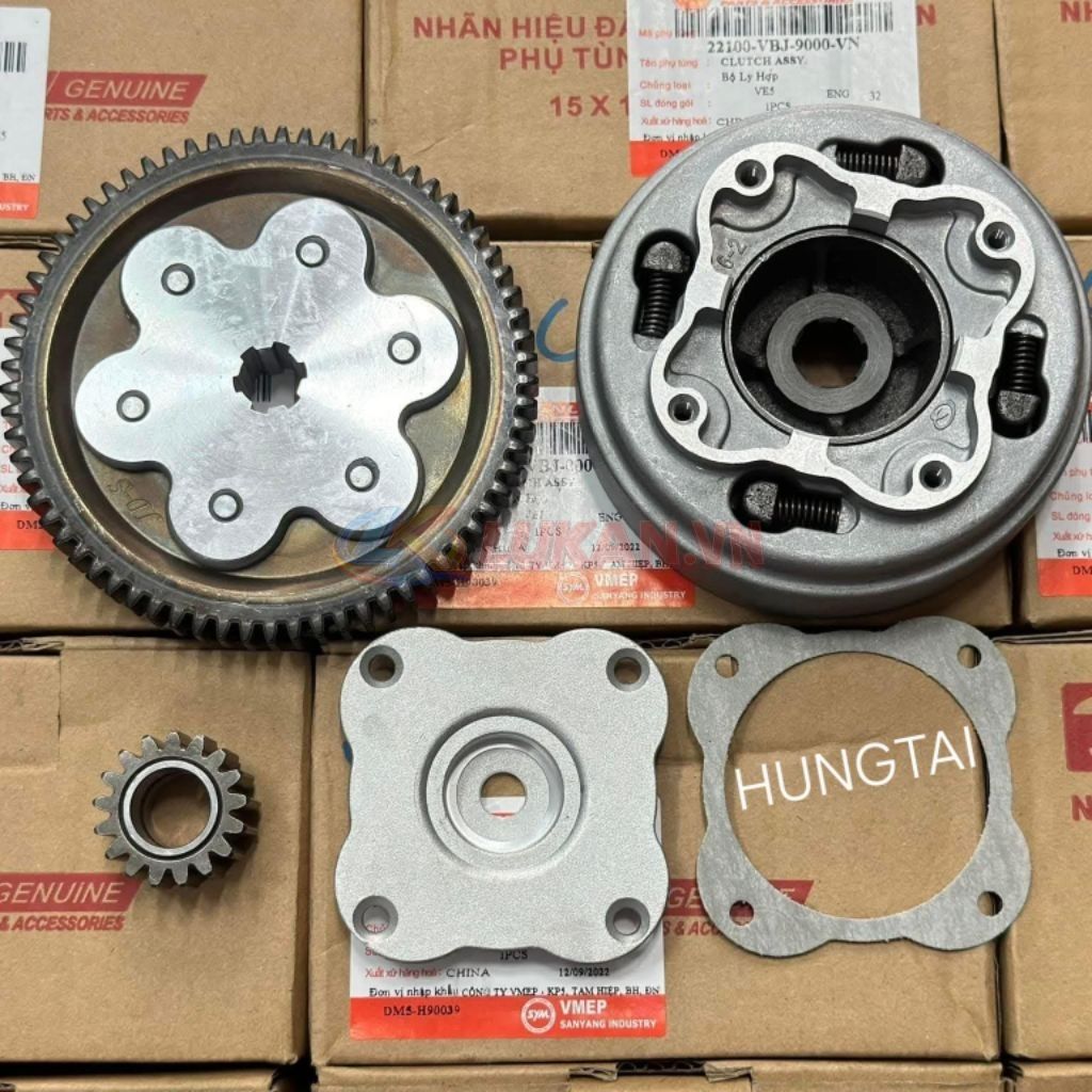 Bộ nhông nồi côn tay, ly hợp xe 67, CD, CL... zin chính hãng SYM