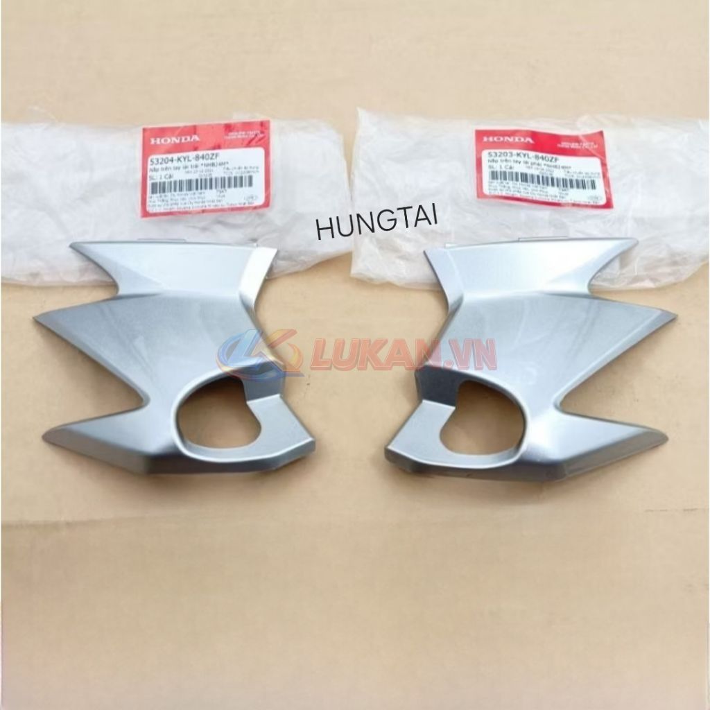 Cặp nhựa ốp vỏ đầu đèn trước tay lái FUTURE X 125... Bạc zin Honda 53204-KYL-840ZF, 53203-KYL-840ZF - Ảnh 3