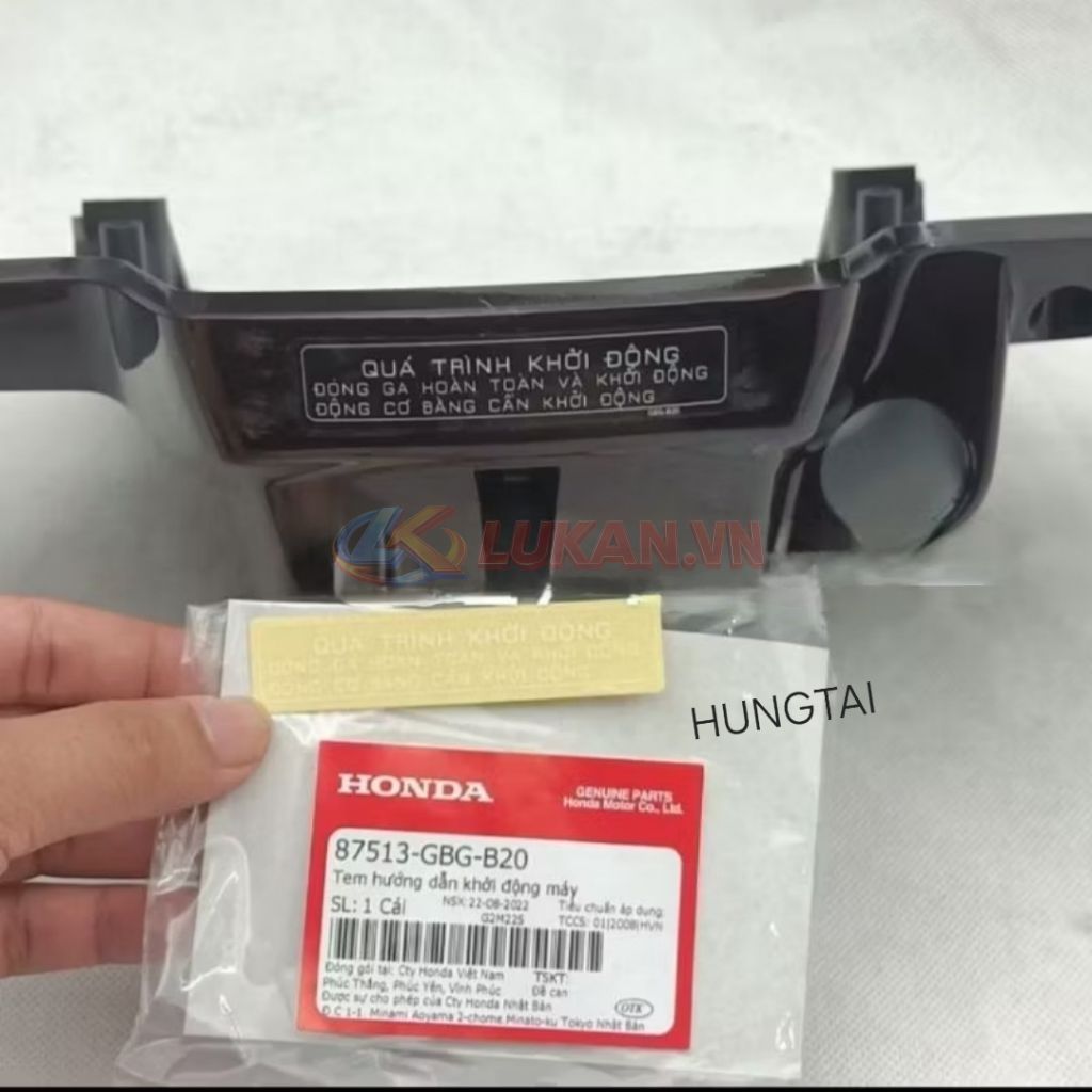 Tem quá trình khởi động, bợ cổ, gáy Super DREAM, FUTURE 1. thông số zin 87513-GBG-B20 - Ảnh 3