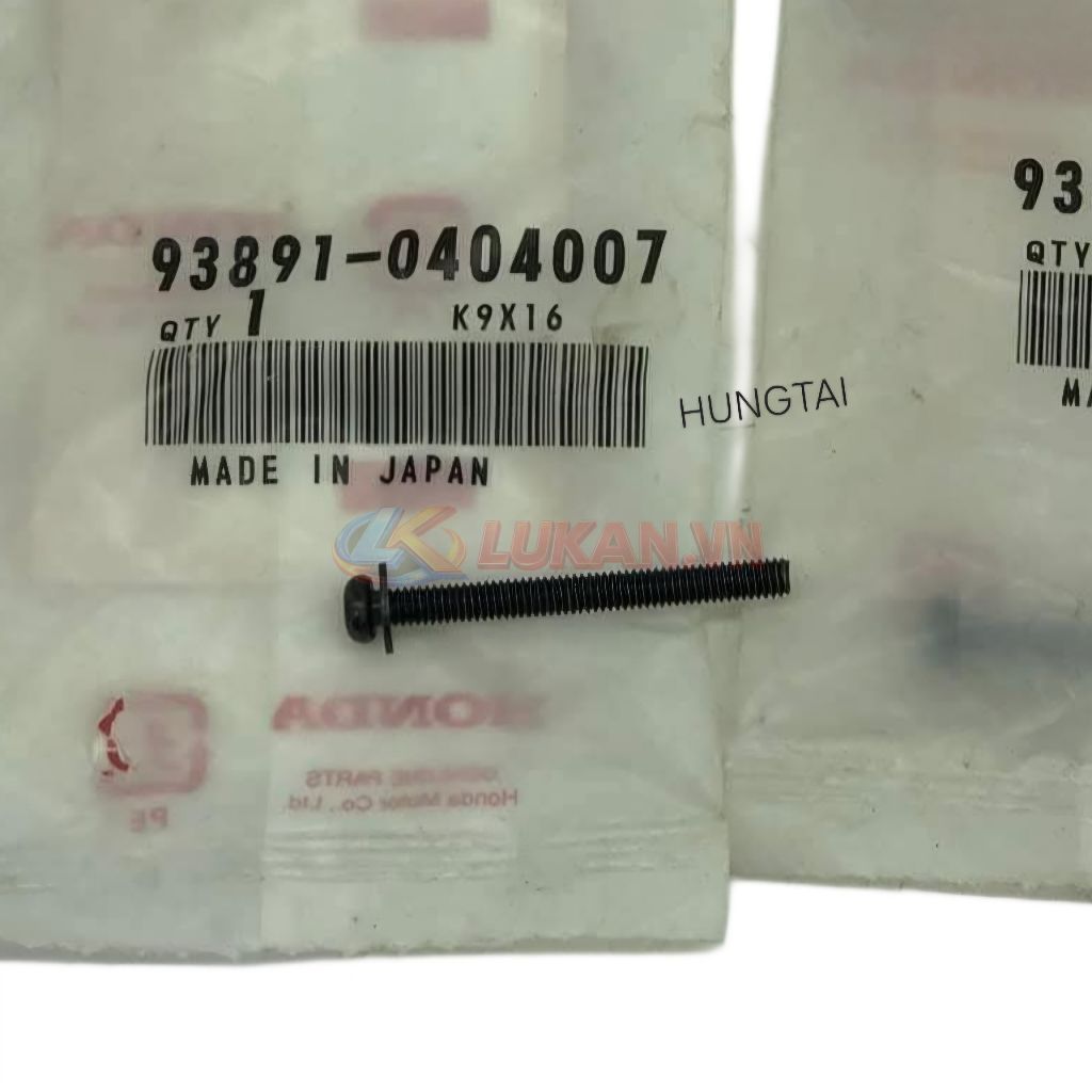Ốc dài, vít nhựa vỏ đầu đèn trước FUTURE 1 đời đầu zin 93891-0404007 - Ảnh 3