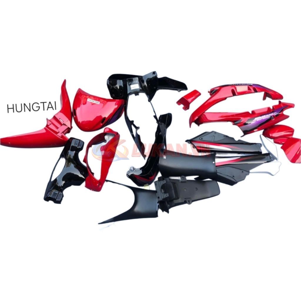 Bộ nhựa dàn áo, vỏ xe FUTURE 1 đời đầu Đỏ đen zin Honda - Ảnh 2
