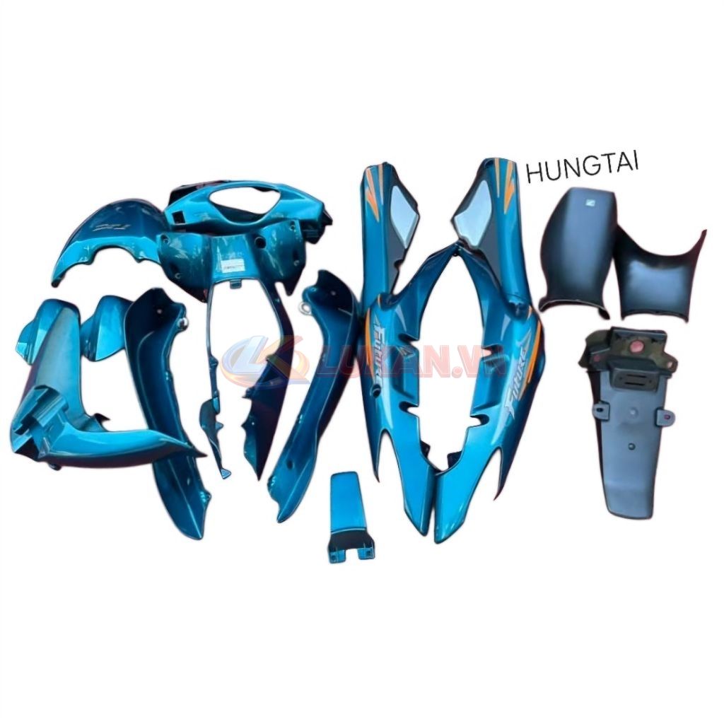 Bộ nhựa dàn áo, vỏ xe FUTURE 1 đời đầu Xanh ngọc zin Honda - Ảnh 3