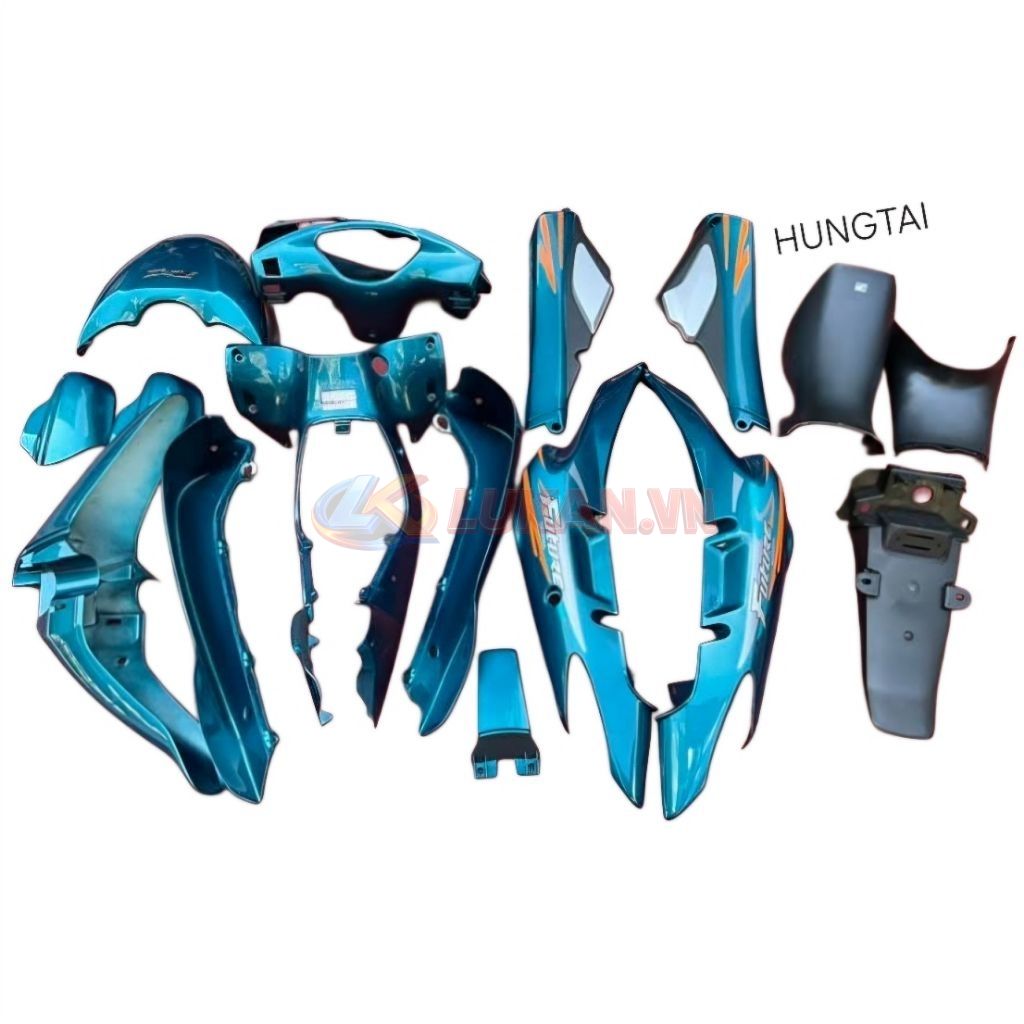 Bộ nhựa dàn áo, vỏ xe FUTURE 1 đời đầu Xanh ngọc zin Honda - Ảnh 4