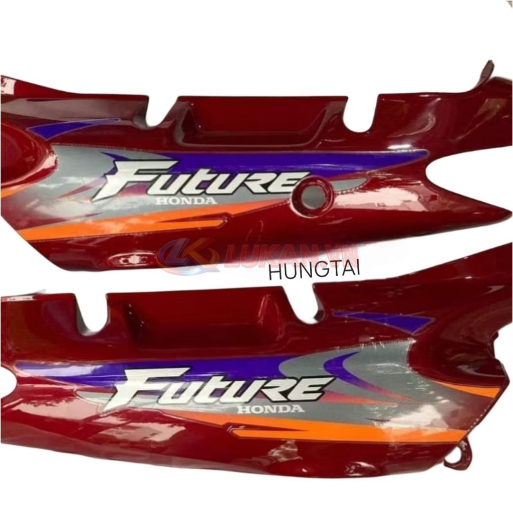 Cặp nhựa ốp sườn, vỏ áo FUTURE 1 đời đầu Đỏ mận zin Honda - Ảnh 3