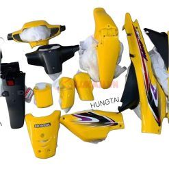 Bộ nhựa dàn áo, vỏ xe WAVE ALPHA đời đầu Vàng zin Honda