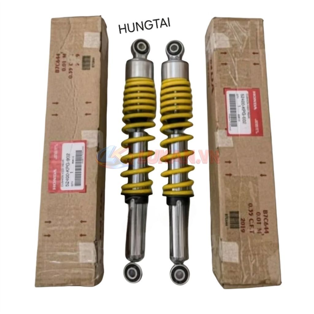 Cặp phuộc nice vàng, giảm sóc sau DREAM, WAVE, FUTURE.... zin Honda Thái xịn 52400-KPG-902