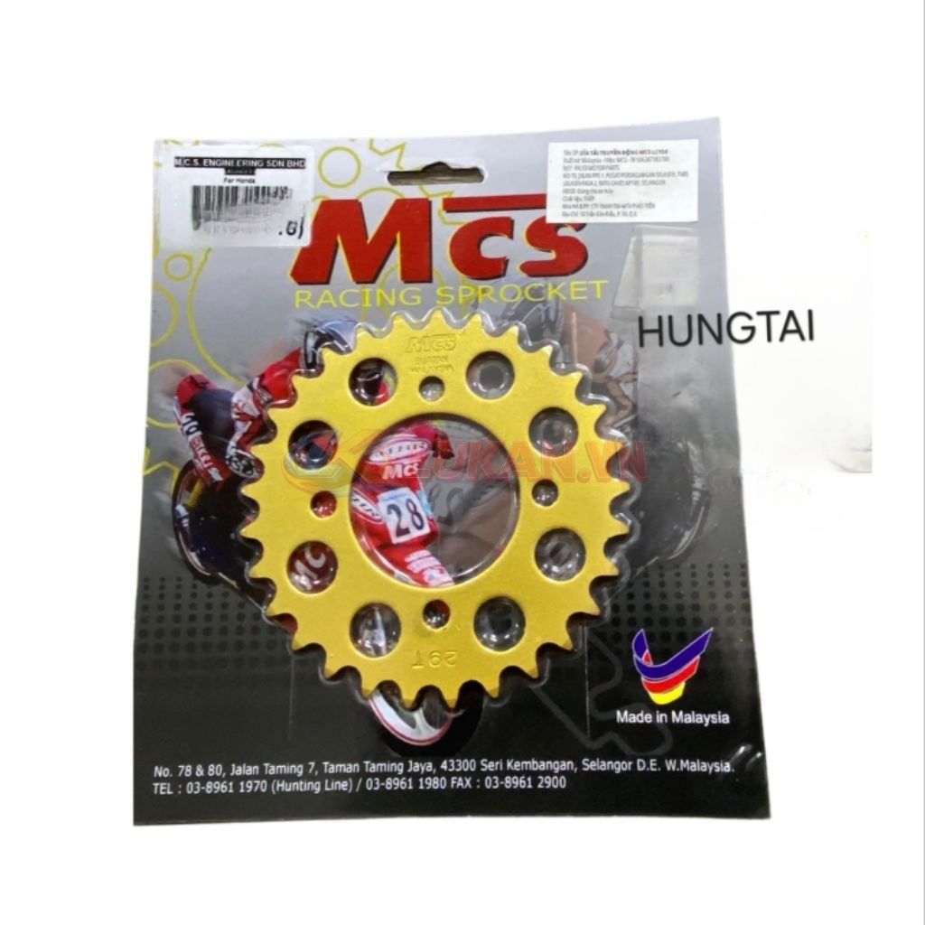 Bánh răng dĩa nhông tải 415 xe WAVE A, RS, S110, FUTURE 125.... 5 ly đủ size - Ảnh 2