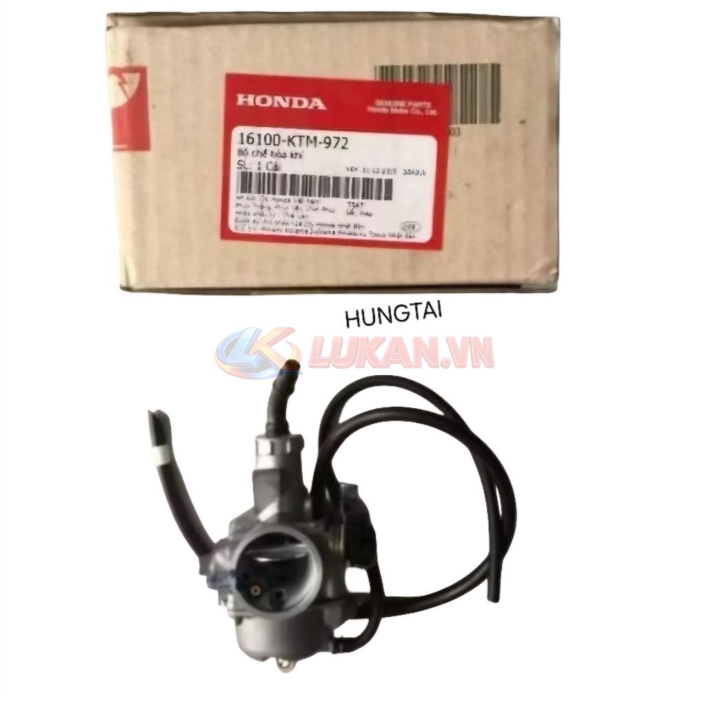 Bình xăng con, chế hòa khí xe FUTURE 2, WAVE 125... zin Honda 16100-KTM-972 - Ảnh 2