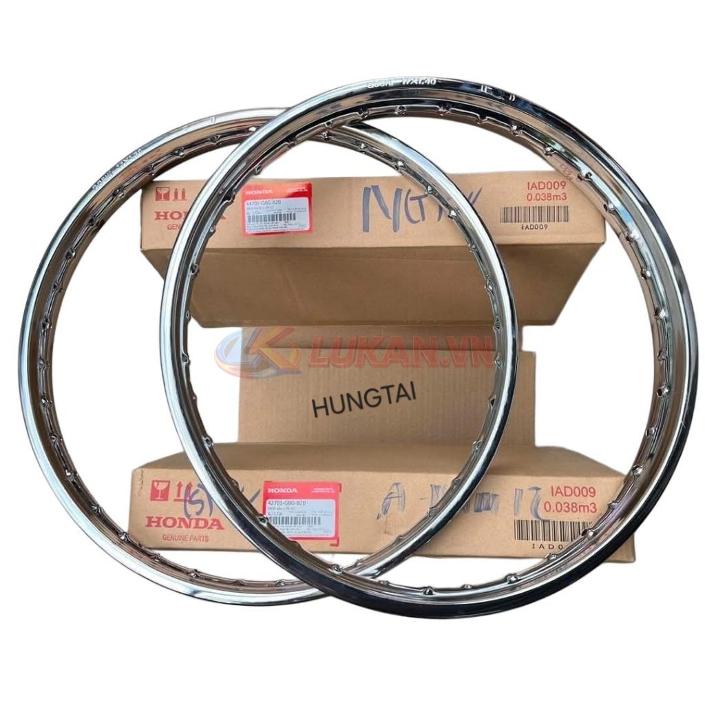 Cặp vành niềng trước sau Super DREAM, WAVE ALPHA... zin Honda - Ảnh 3