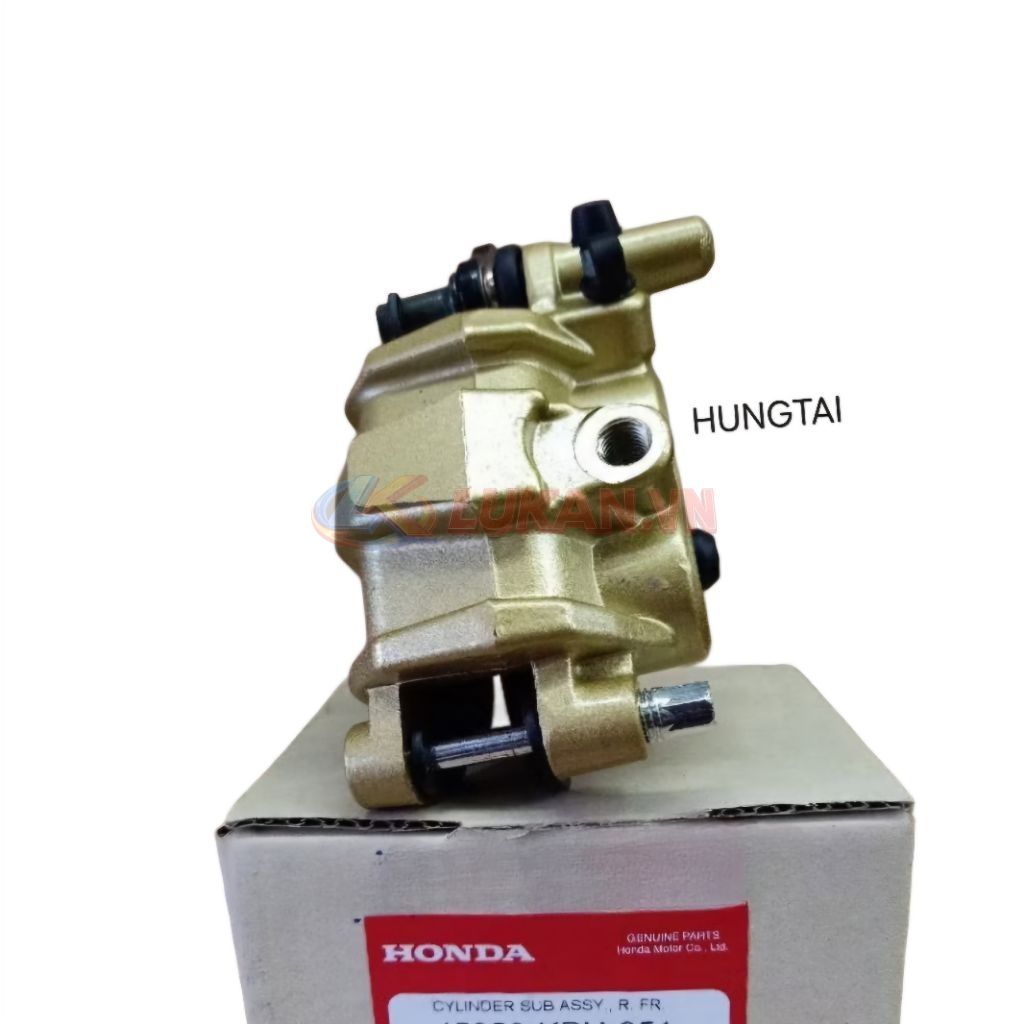 Cụm heo dầu, thắng phanh đĩa trước FUTURE 2, NEO, X 125.... 2 pist vàng - Ảnh 4