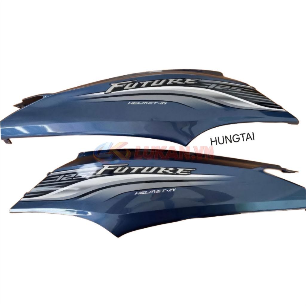 Cặp nhựa ốp vỏ thân sườn xe FUTURE MẬP 125 Xanh zin chính hãng