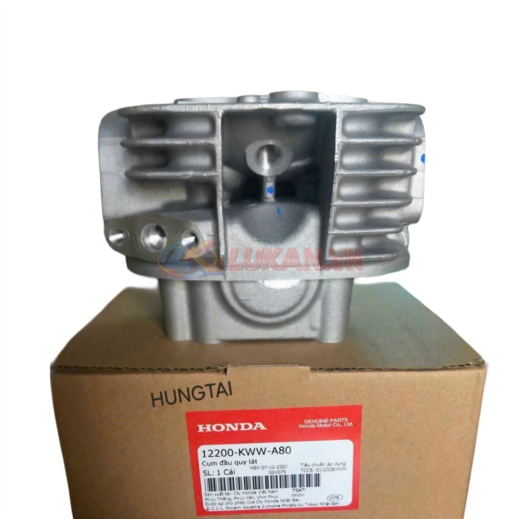Cụm đầu bò quylat xe WAVE S110, RSX, BLADE, A110... zin Honda 12200-KWW-A80, 740 - Ảnh 2