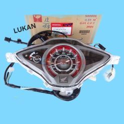 Cụm đồng hồ, công tơ mét FUTURE MẬP, LED, WAVE 125... viền Đỏ zin 37100-K73-T31