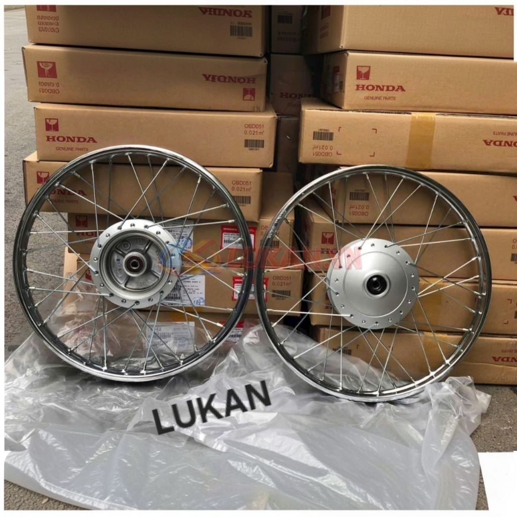 Bộ bánh căm đùm niềng Super DREAM, WAVE ALPHA đời đầu... vành zin Honda - Ảnh 6