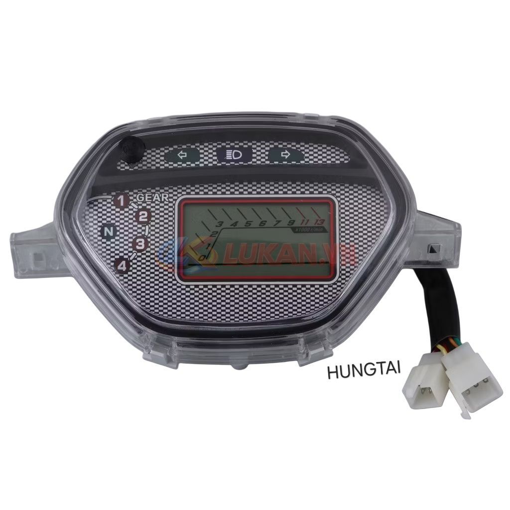 Cụm đồng hồ điện tử xe WAVE Thái, ALPHA, ZX.... công tơ mét mẫu củ - Ảnh 2