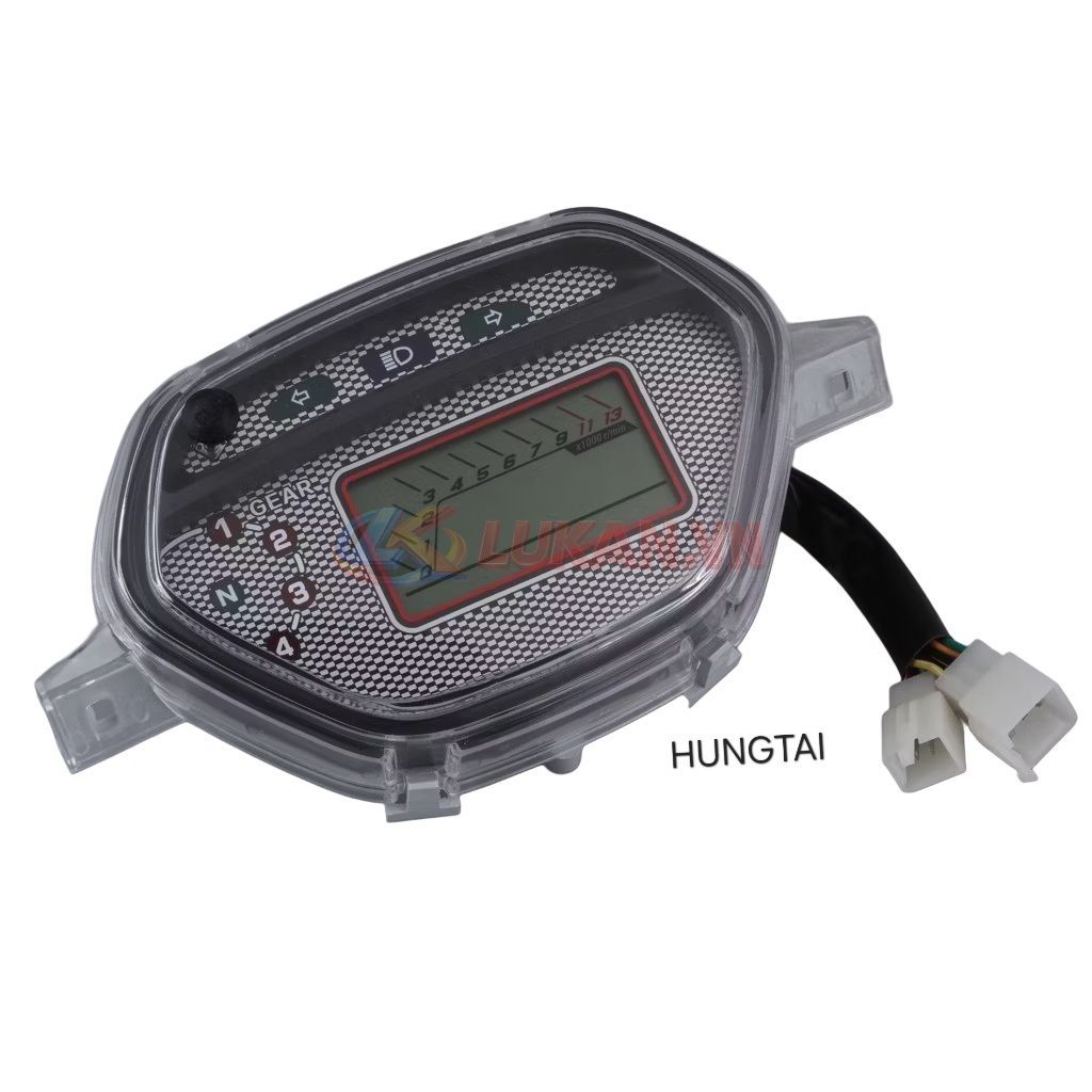 Cụm đồng hồ điện tử xe WAVE Thái, ALPHA, ZX.... công tơ mét mẫu củ - Ảnh 3