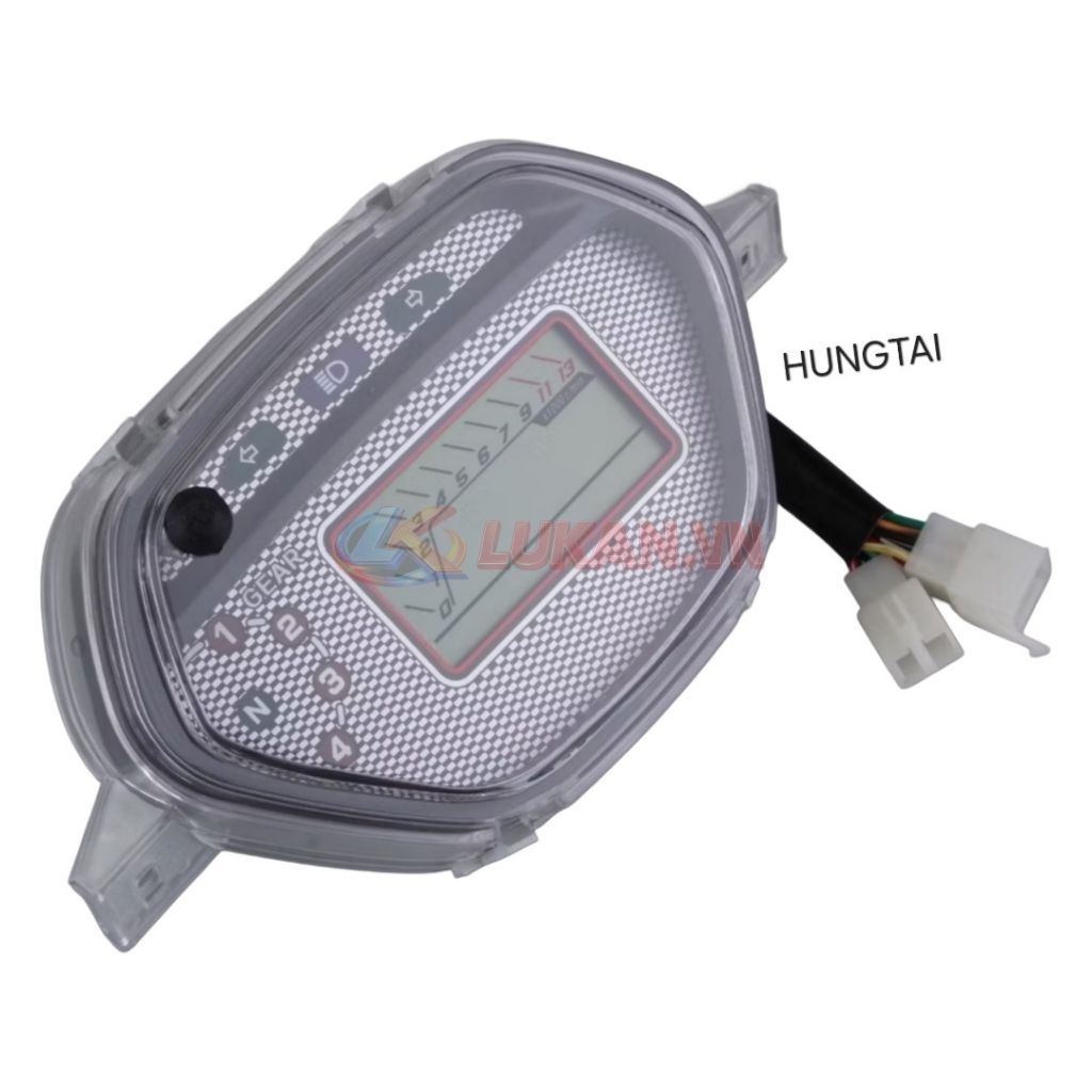 Cụm đồng hồ điện tử xe WAVE Thái, ALPHA, ZX.... công tơ mét mẫu củ - Ảnh 4