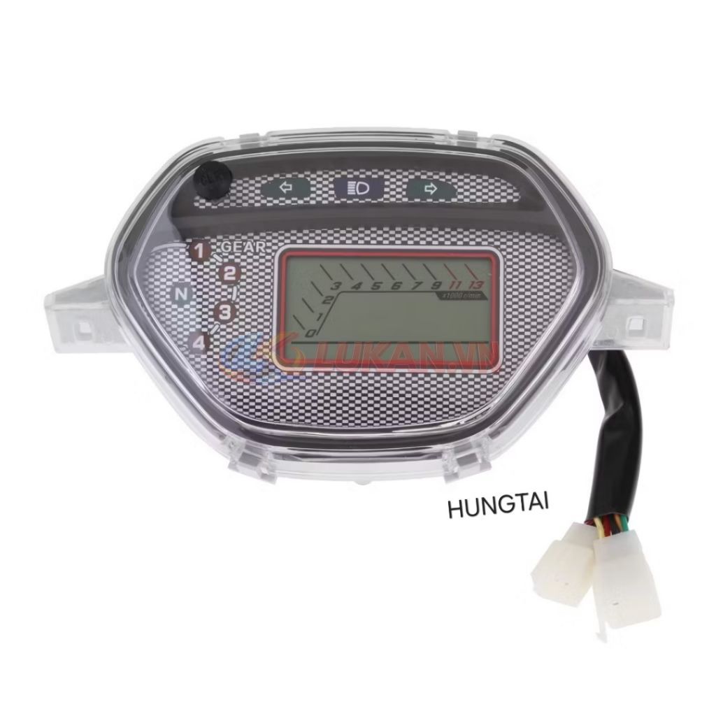 Cụm đồng hồ điện tử xe WAVE Thái, ALPHA, ZX.... công tơ mét mẫu củ - Ảnh 5