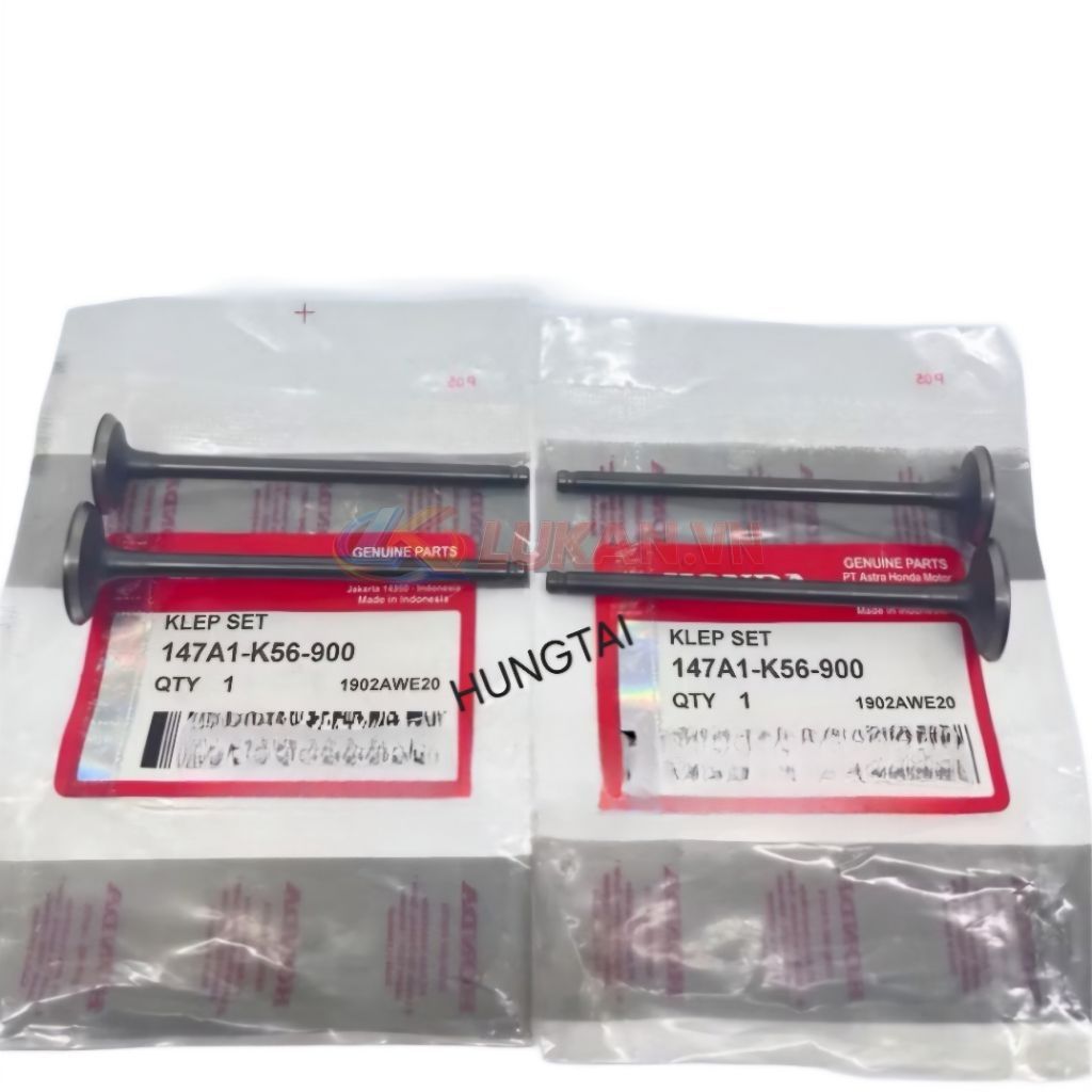 Bộ 4 cây xupap đầu quylat xe WINNER, SONIC, CBR 150.... zin 147A1-K56-N01, 147A1-K56-900 - Ảnh 4