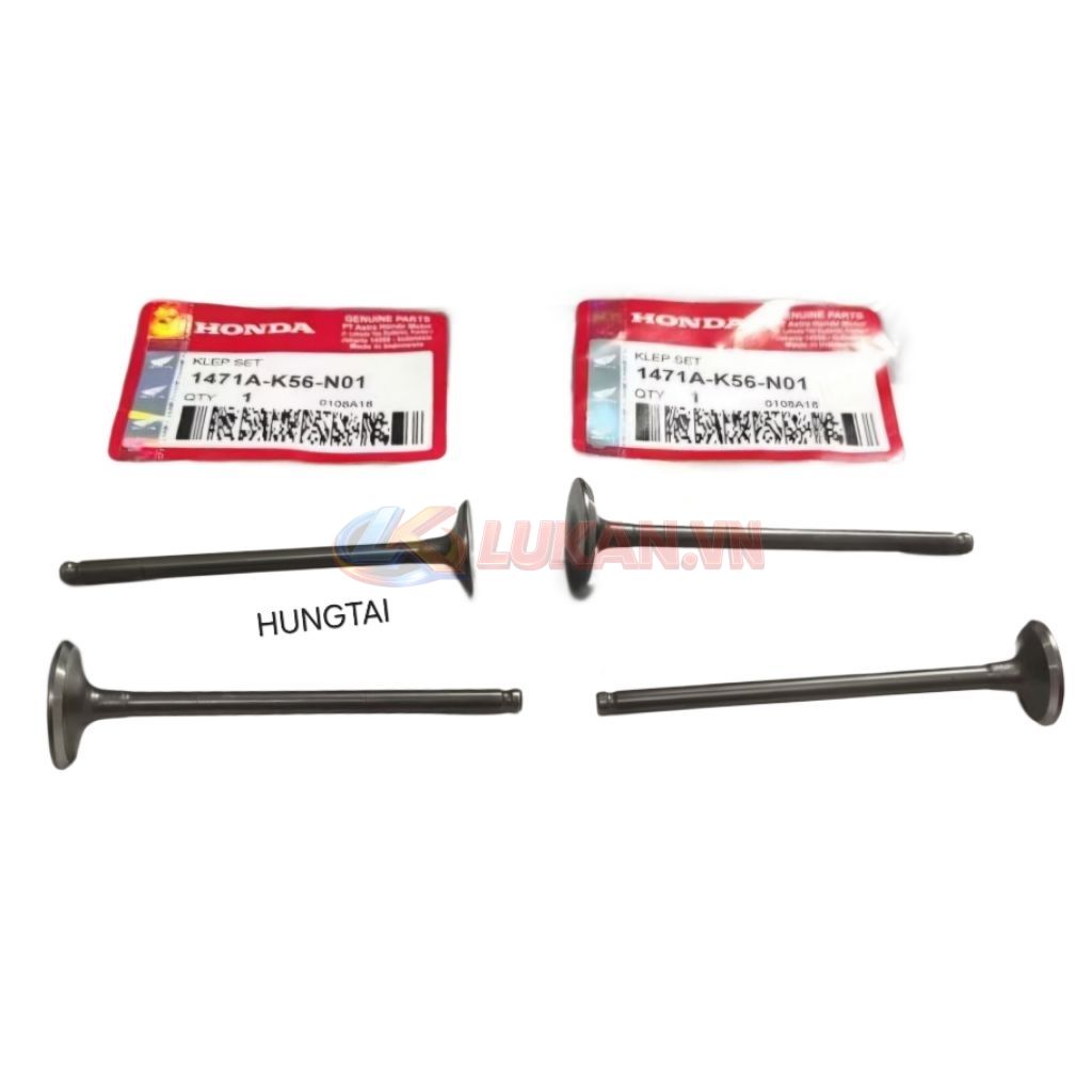 Bộ 4 cây xupap đầu quylat xe WINNER, SONIC, CBR 150.... zin 147A1-K56-N01, 147A1-K56-900 - Ảnh 7