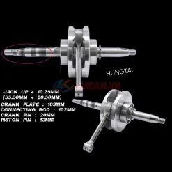 Cây dên đôn 10.25, biên trục khuỷu xe DREAM, WAVE..... tay CNC 102, má 103