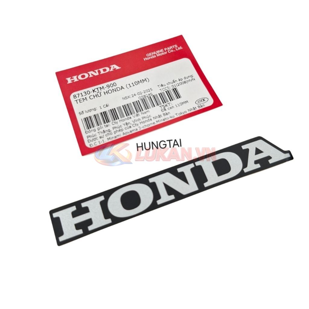 Tem Honda dán nhựa bửng yếm trong xe FUTURE 2 125... zin 87103-KTM-900 - Ảnh 4