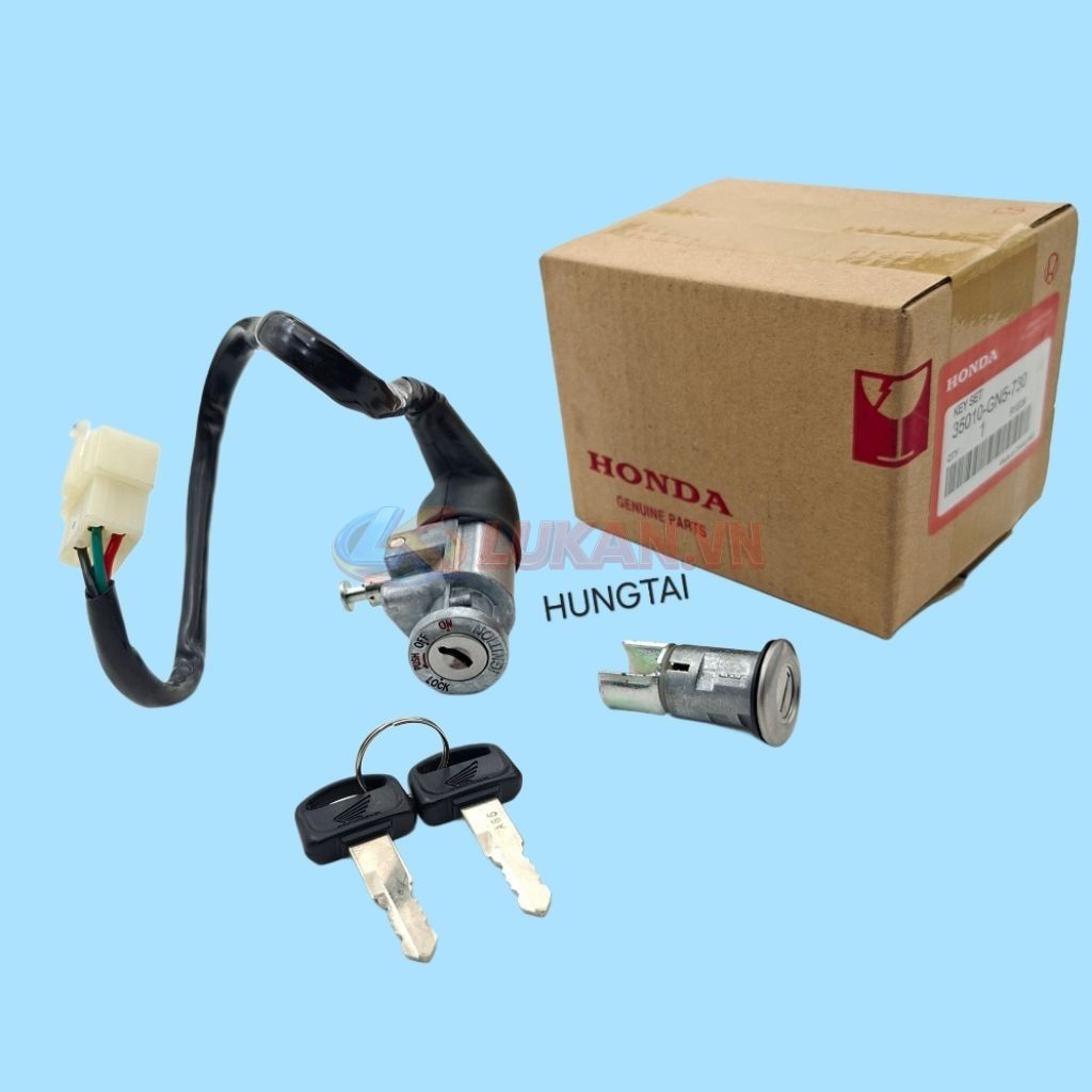 Bộ ổ khóa, công tắc điện xe DREAM Lùn zin Honda Thái 35010-GN5-730 - Ảnh 3