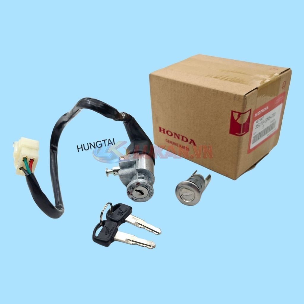 Bộ ổ khóa, công tắc điện xe DREAM Lùn zin Honda Thái 35010-GN5-730 - Ảnh 4