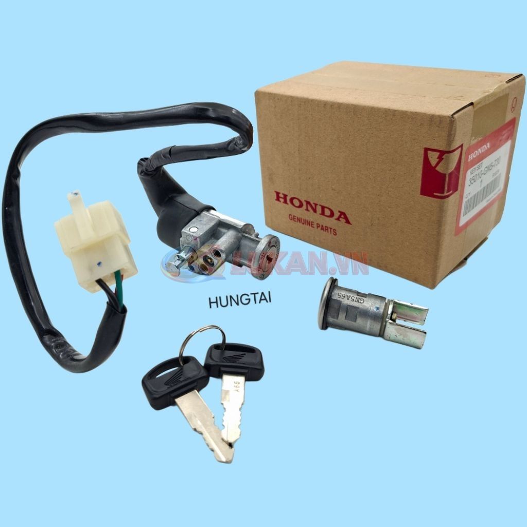 Bộ ổ khóa, công tắc điện xe DREAM Lùn zin Honda Thái 35010-GN5-730 - Ảnh 5