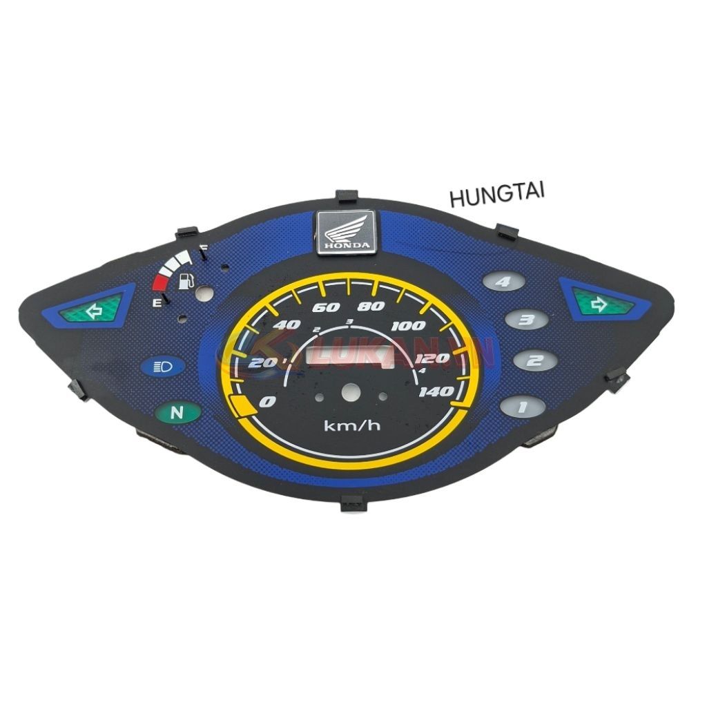 Mặt nền đồng hồ, công tơ mét xe WAVE A, RS, S100.... viền vàng zin