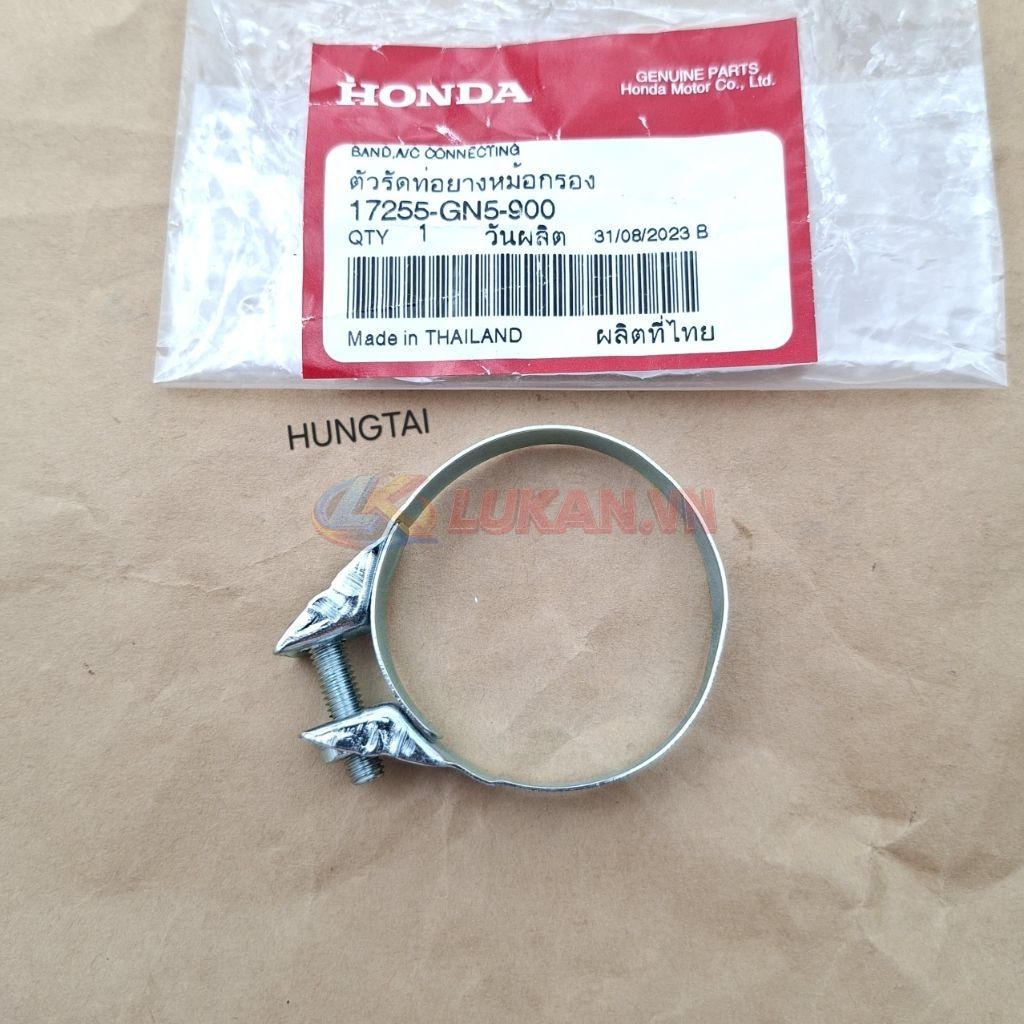 Vòng xiết cổ hút, co lọc gió xe DREAM, WAVE... zin Honda Thái 17255-GN5-900 - Ảnh 2