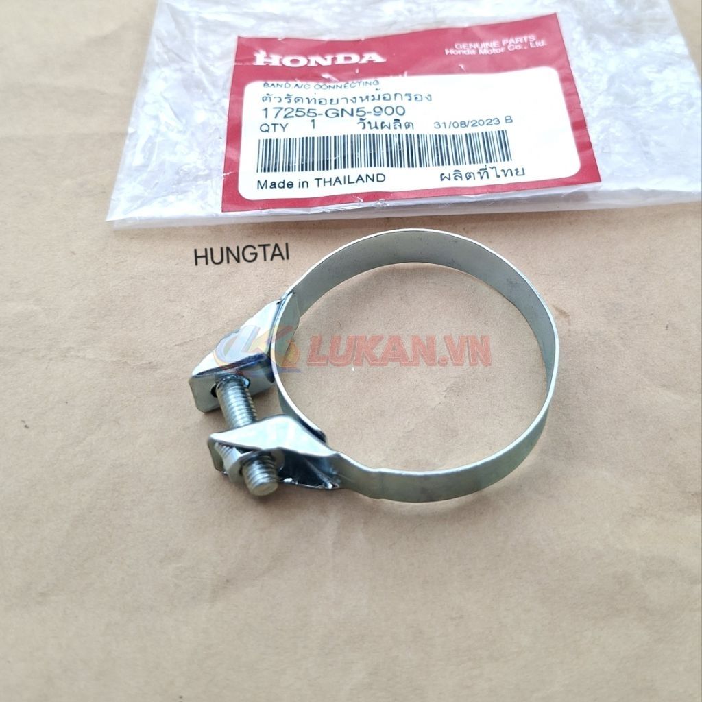 Vòng xiết cổ hút, co lọc gió xe DREAM, WAVE... zin Honda Thái 17255-GN5-900