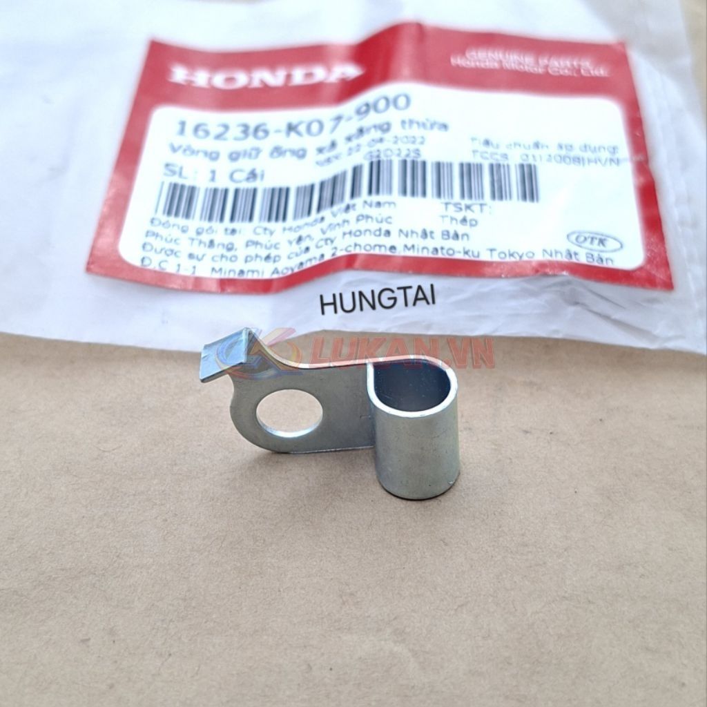 Pass, giá đỡ ống xã xăng dư xe WAVE RSX 110... zin 16236-K07-900 - Ảnh 3
