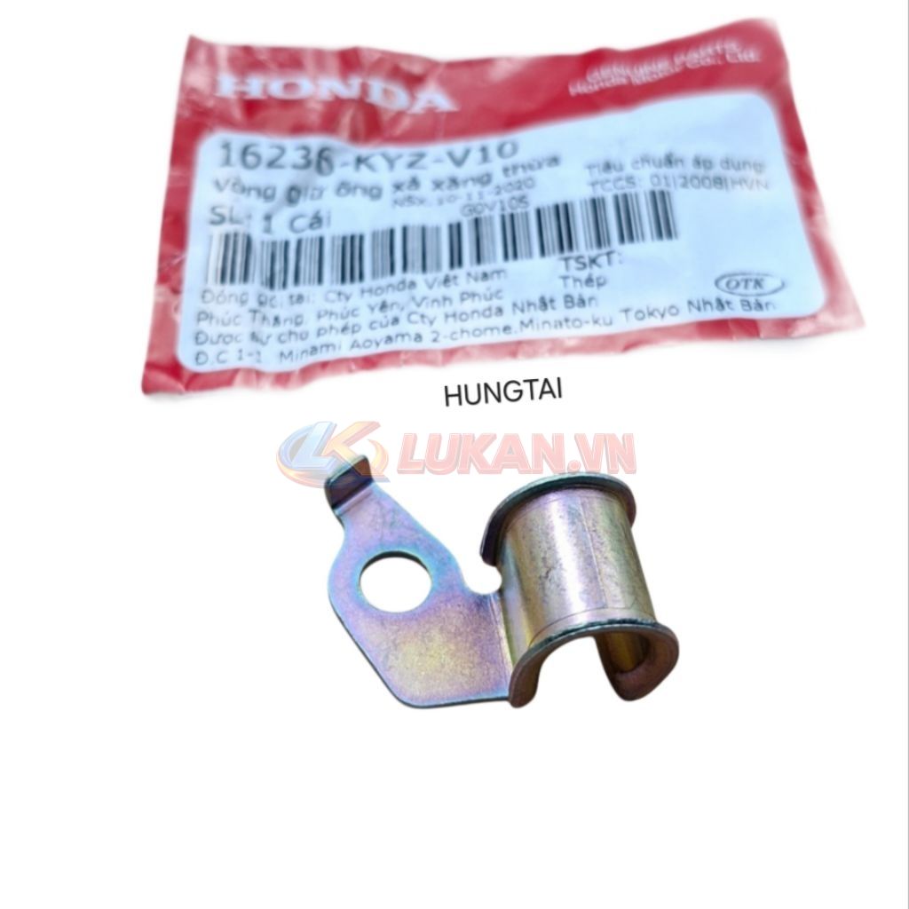 Pass đỡ ống xã xăng dư xe FUTURE MẬP 125... zin Honda 16236-KYZ-V10 - Ảnh 2