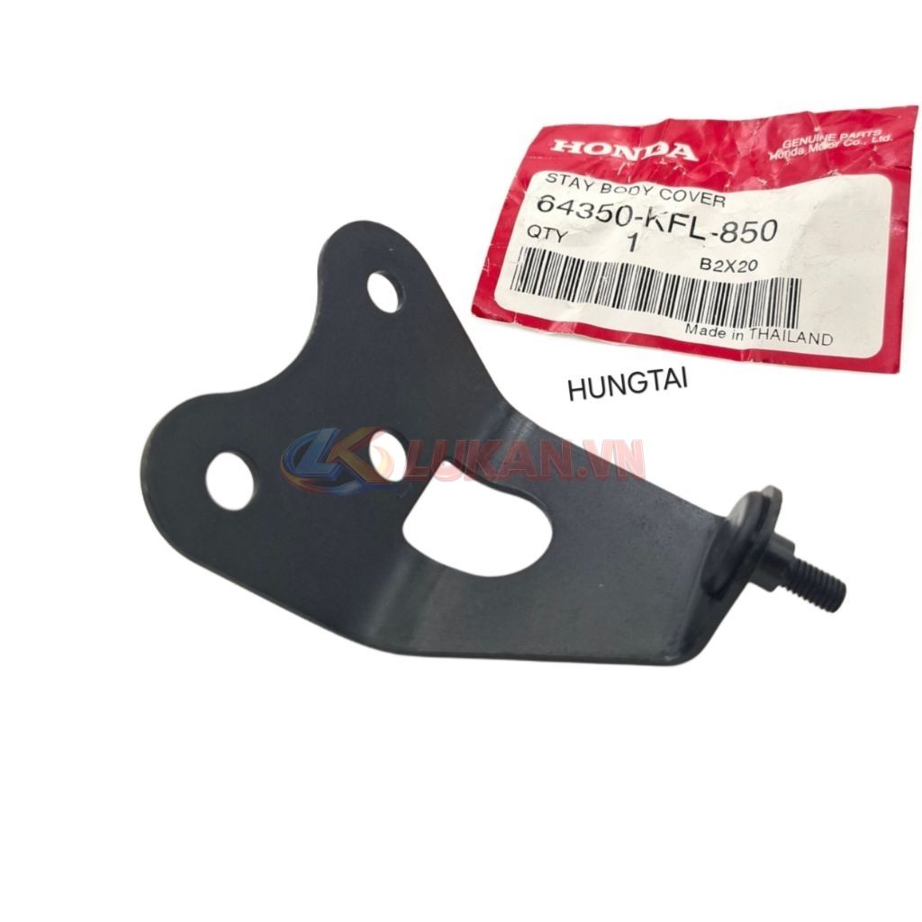 Tấm mũi yên 3 lỗ, đệm bản lề xe WAVE Thái, FUTURE 1... zin 64350-KFL-850 - Ảnh 3