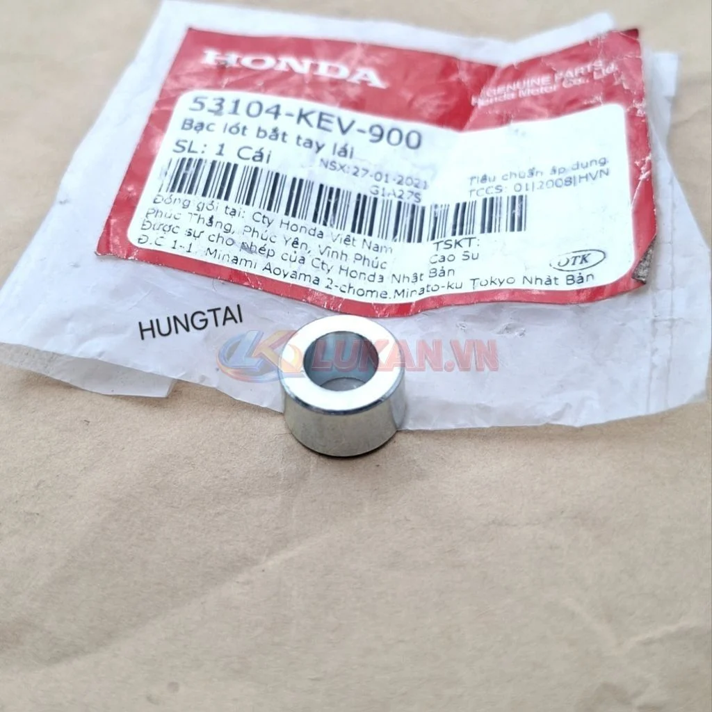 Bạc lót tay lái, ghi đông sọ khỉ xe WAVE ALPHA... zin 53104-KEV-900 - Ảnh 3