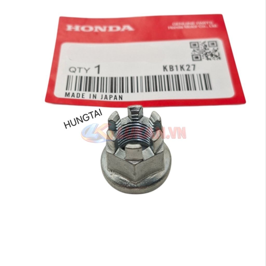 Ốc, tán đùm cốt bánh xe CUB... 12mm cao