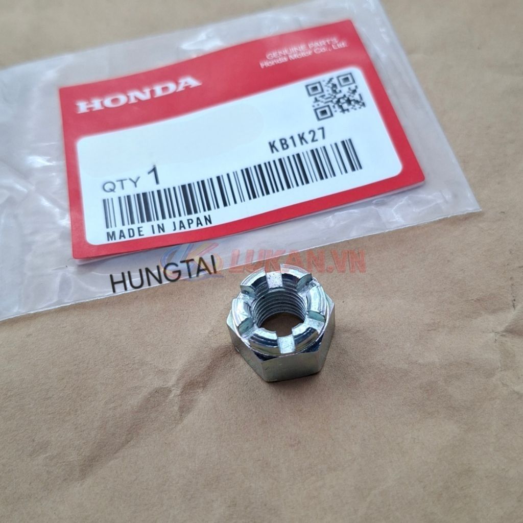 Ốc, tán đùm cốt bánh xe CUB.... 8mm cao khía rảnh - Ảnh 2