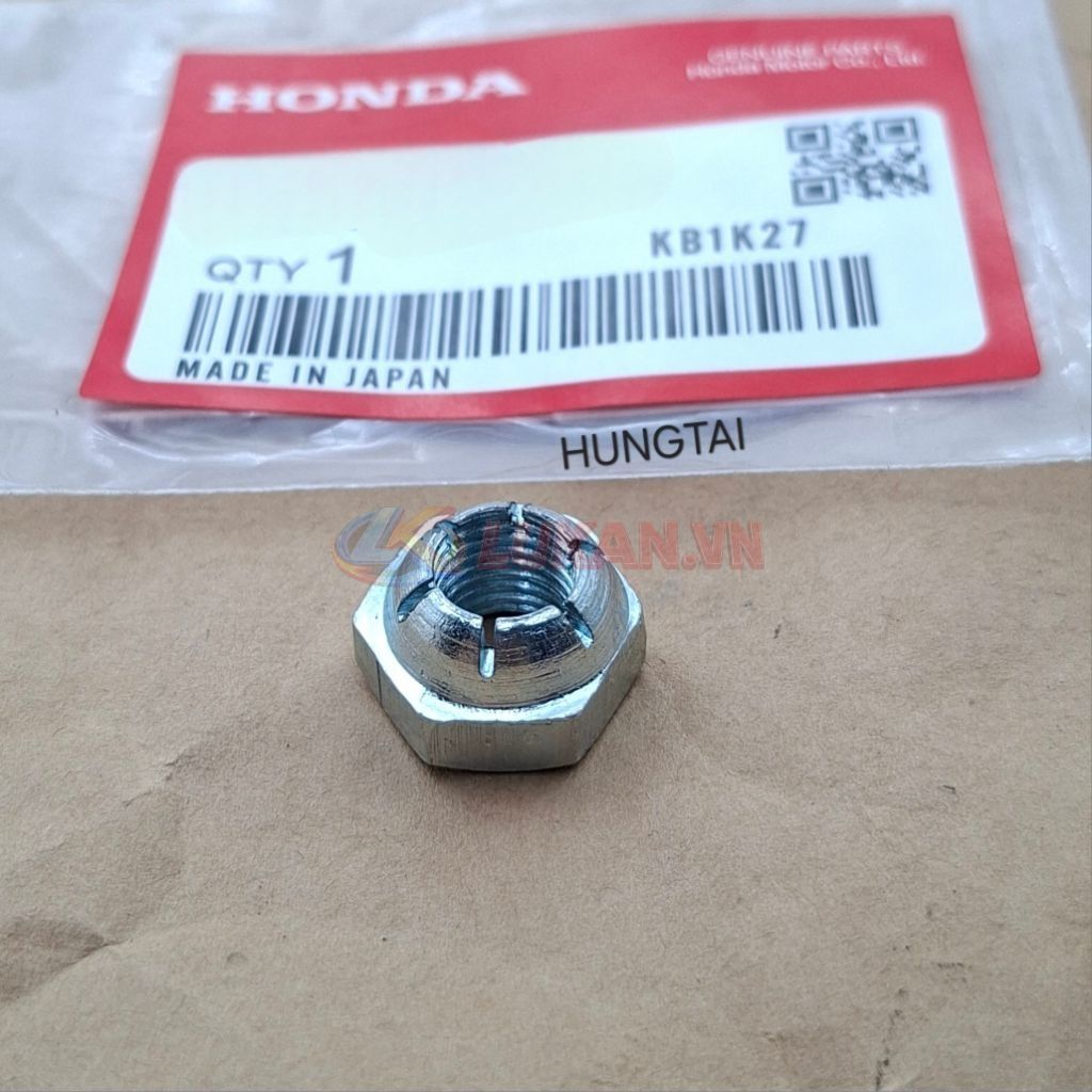 Ốc, tán đùm cốt bánh xe CUB.... 8mm tròn khía rảnh