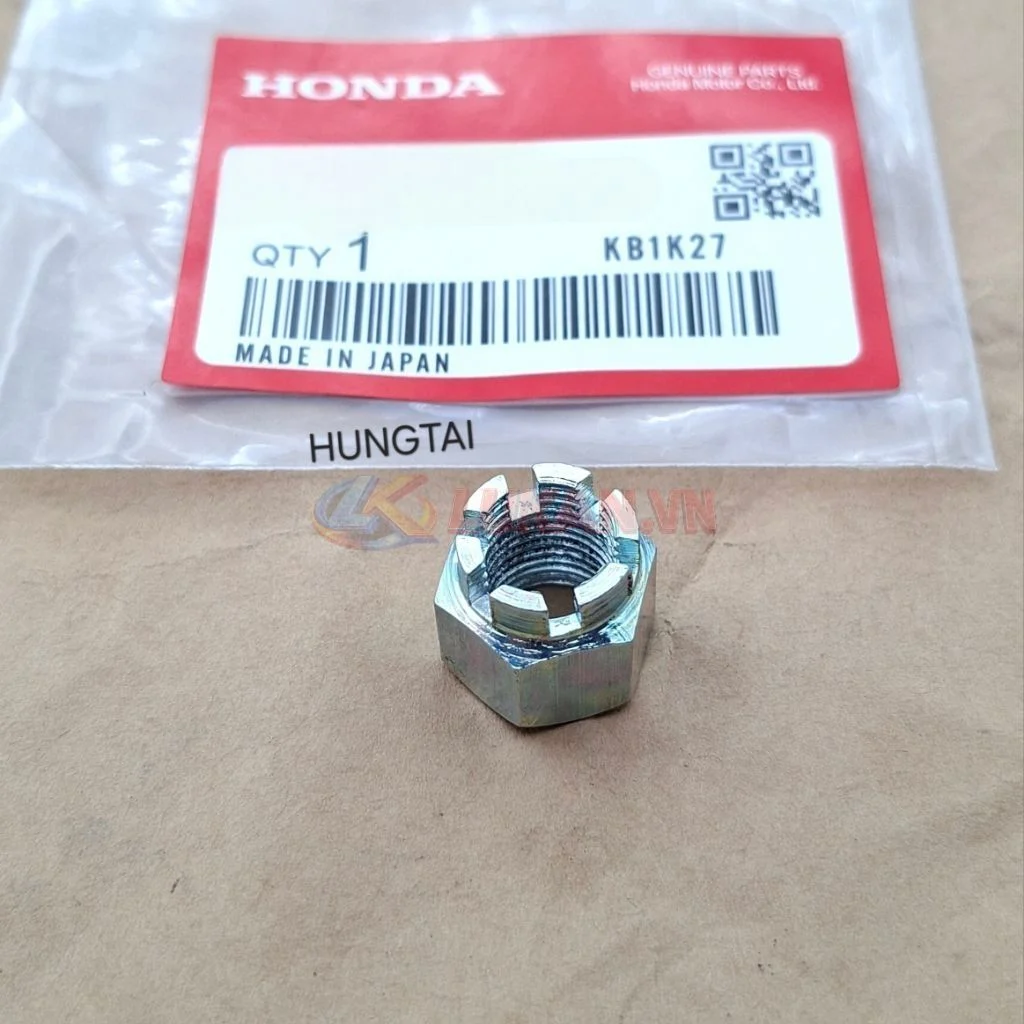 Ốc, tán đùm cốt bánh xe CUB.... 10mm khía rảnh cao - Ảnh 3