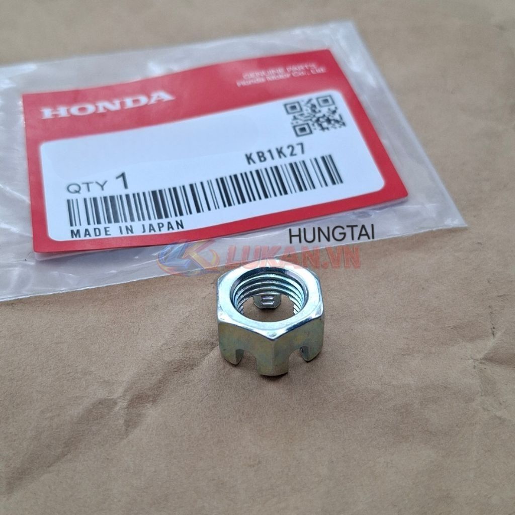 Ốc, tán đùm cốt bánh xe CUB... 10mm khía rảnh - Ảnh 3