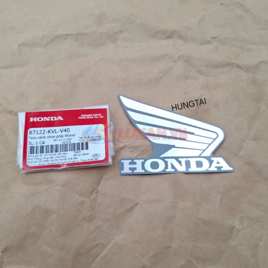 Tem Honda cánh chim bửng yếm phải FUTURE X 125.... zin 87122-KVL-V40 - Ảnh 2