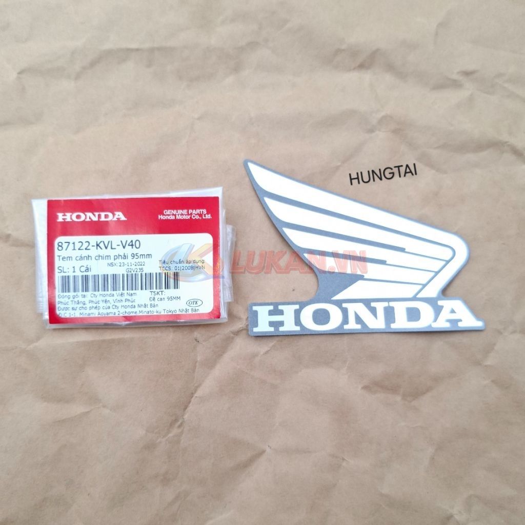 Tem Honda cánh chim bửng yếm phải FUTURE X 125.... zin 87122-KVL-V40 - Ảnh 3