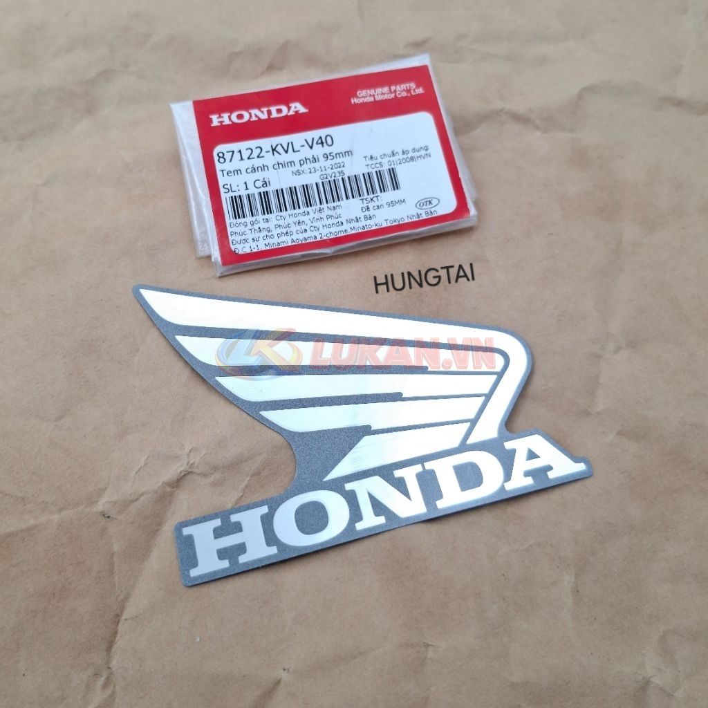 Tem Honda cánh chim bửng yếm phải FUTURE X 125.... zin 87122-KVL-V40