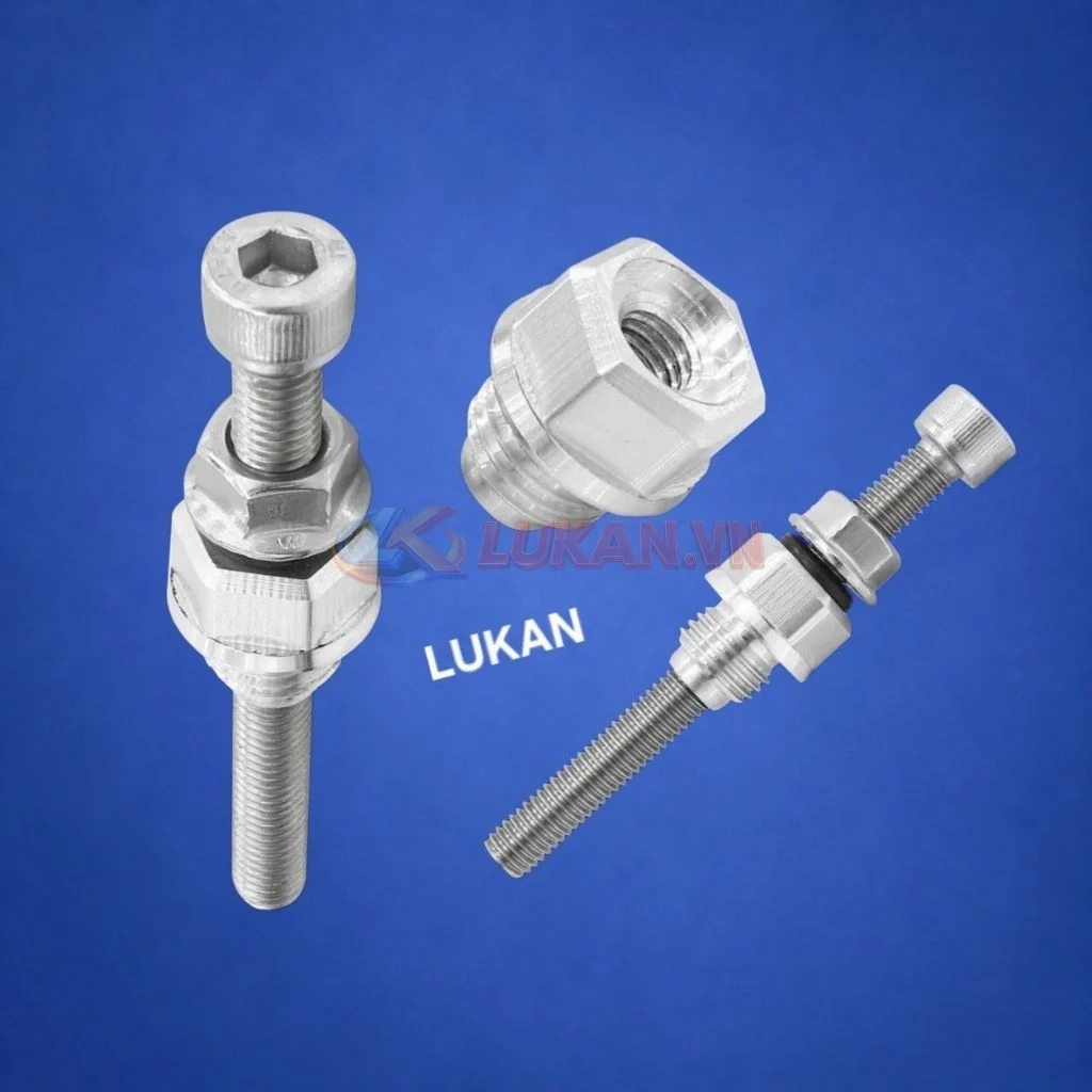Ốc, bu lông tăng sên cam tự động CNC xe DREAM, WAVE, CUB.... - Ảnh 3