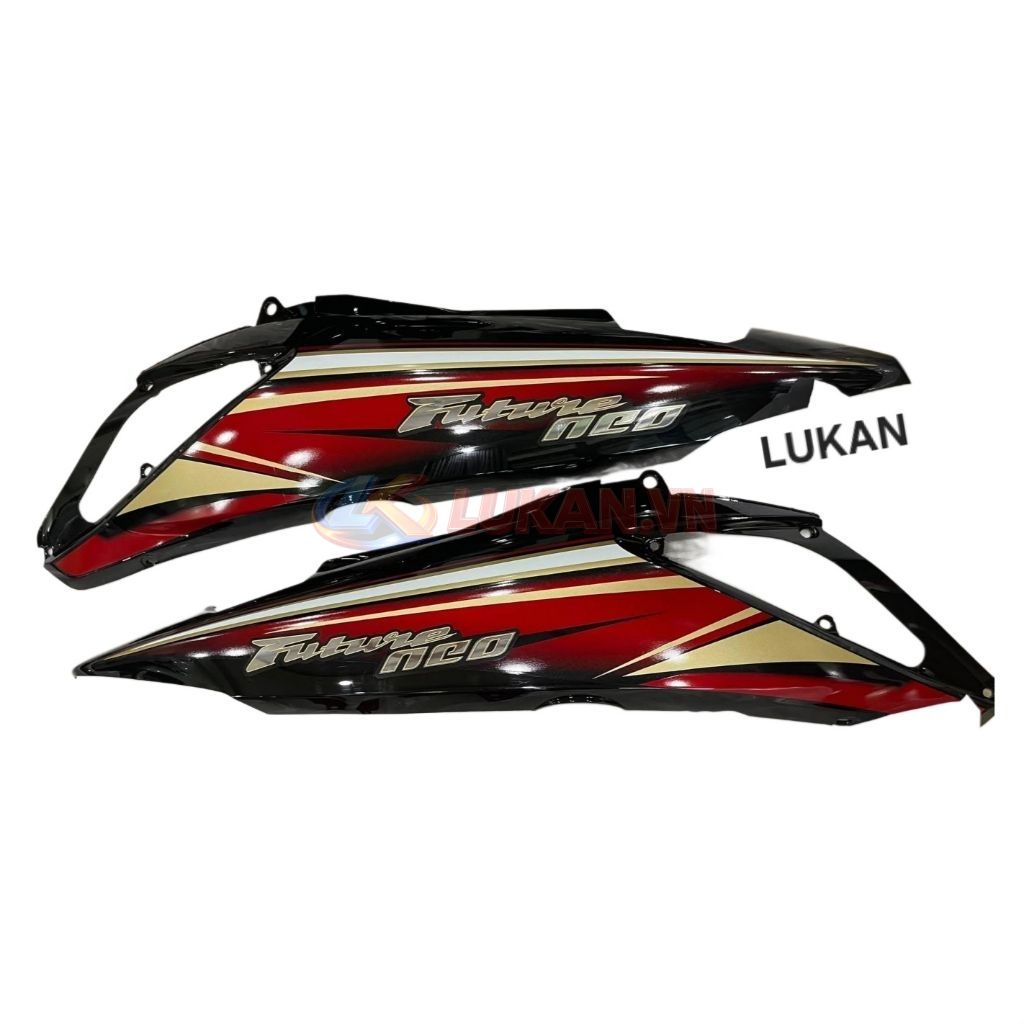 Cặp nhựa ốp vỏ thân sườn xe FUTURE NEO 125 Đen đỏ zin Honda
